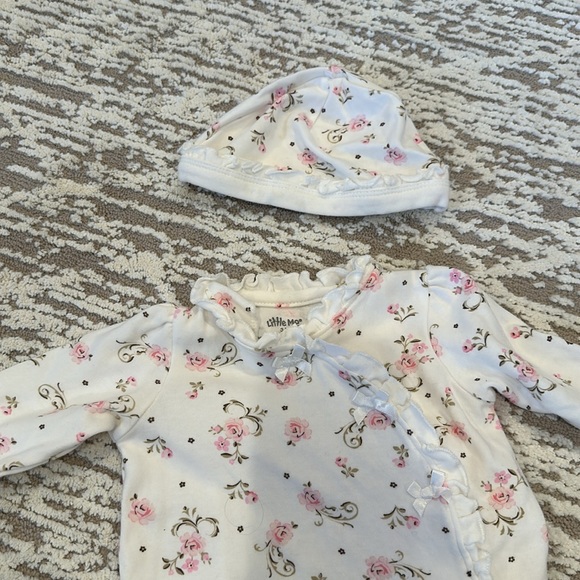 Little Me Floral Rose Onesie - Picture 6 of 6